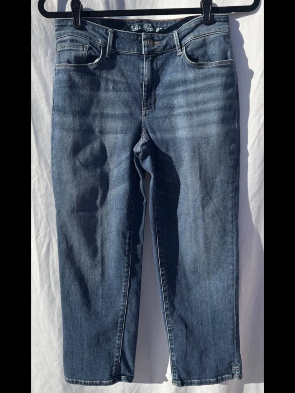 Eddie Bauer Curvy Crop Jeans Women Size 6 Mid Rise Medium Wash